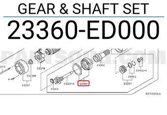 Nissan 23360ED000 GEAR & SHAFT SET