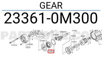Nissan 233610M300 GEAR