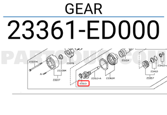 Nissan 23361ED000 GEAR