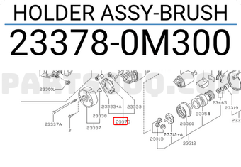 Nissan 233780M300 HOLDER ASSY-BRUSH