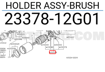 Nissan 2337812G01 HOLDER ASSY-BRUSH