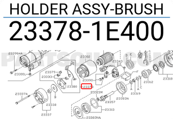 Nissan 233781E400 HOLDER ASSY-BRUSH