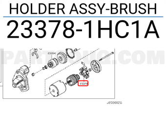 Nissan 233781HC1A HOLDER ASSY-BRUSH