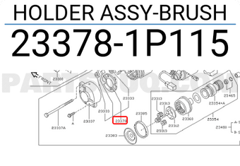 Nissan 233781P115 HOLDER ASSY-BRUSH