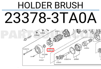 Nissan 233783TA0A HOLDER BRUSH