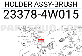 Nissan 233784W015 HOLDER ASSY-BRUSH