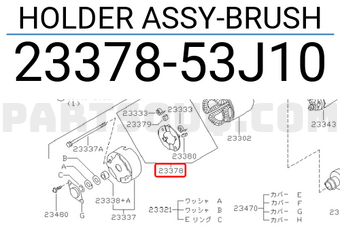Nissan 2337853J10 HOLDER ASSY-BRUSH