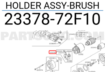 Nissan 2337872F10 HOLDER ASSY-BRUSH