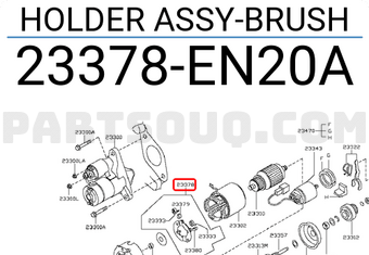 Nissan 23378EN20A HOLDER ASSY-BRUSH