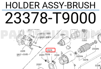 Nissan 23378T9000 HOLDER ASSY-BRUSH