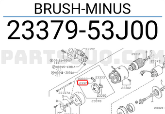 Nissan 2337953J00 BRUSH-MINUS