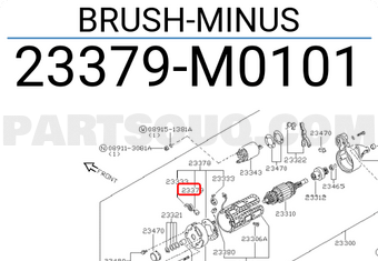 Nissan 23379M0101 BRUSH-MINUS