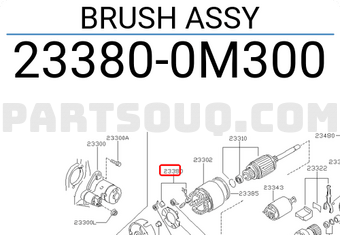 Nissan 233800M300 BRUSH ASSY