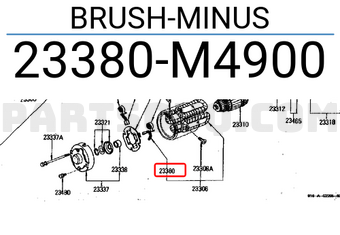 Nissan 23380M4900 BRUSH-MINUS
