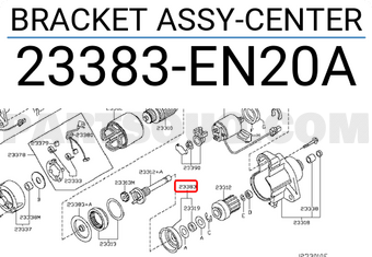 Nissan 23383EN20A BRACKET ASSY-CENTER