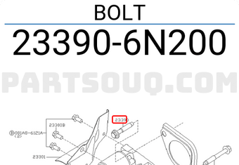 Nissan 233906N200 BOLT