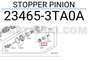 Nissan 234653TA0A STOPPER PINION