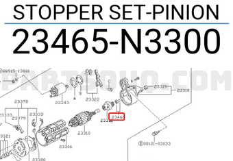 Nissan 23465N3300 STOPPER SET-PINION