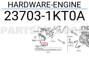 Nissan 237031KT0A HARDWARE-ENGINE