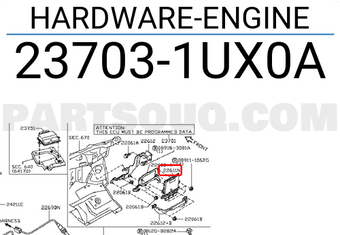 Nissan 237031UX0A HARDWARE-ENGINE