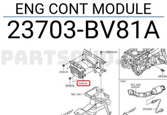 Nissan 23703BV81A ENG CONT MODULE