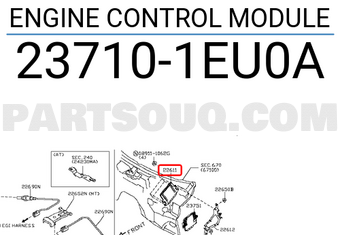 Nissan 237101EU0A ENGINE CONTROL MODULE