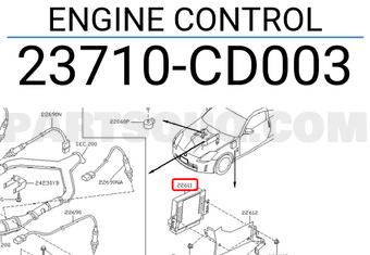 Nissan 23710CD003 ENGINE CONTROL