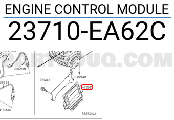 Nissan 23710EA62C ENGINE CONTROL MODULE