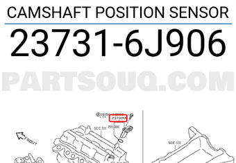Nissan 237316J906 CAMSHAFT POSITION SENSOR