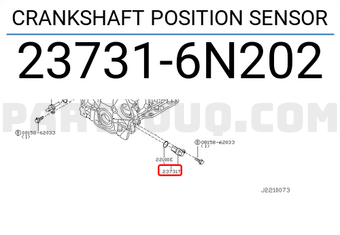 Nissan 237316N202 CRANKSHAFT POSITION SENSOR