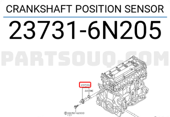 Nissan 237316N205 CRANKSHAFT POSITION SENSOR