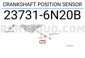 Nissan 237316N20B CRANKSHAFT POSITION SENSOR