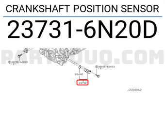 Nissan 237316N20D CRANKSHAFT POSITION SENSOR