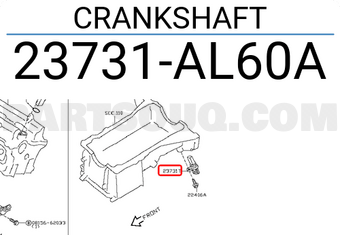 Nissan 23731AL60A CRANKSHAFT
