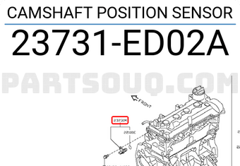 Nissan 23731ED02A CAMSHAFT POSITION SENSOR