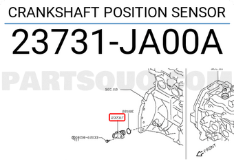 Nissan 23731JA00A CRANKSHAFT POSITION SENSOR