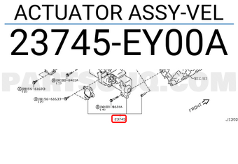Nissan 23745EY00A ACTUATOR ASSY-VEL