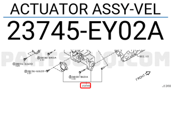 Nissan 23745EY02A ACTUATOR ASSY-VEL