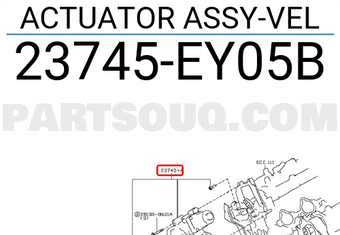 Nissan 23745EY05B ACTUATOR ASSY-VEL