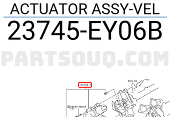Nissan 23745EY06B ACTUATOR ASSY-VEL