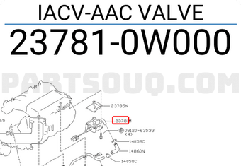 Nissan 237810W000 IACV-AAC VALVE