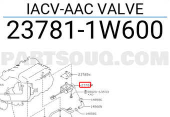 Nissan 237811W600 IACV-AAC VALVE
