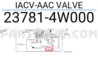 Nissan 237814W000 IACV-AAC VALVE