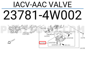 Nissan 237814W002 IACV-AAC VALVE