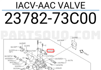 Nissan 2378273C00 IACV-AAC VALVE