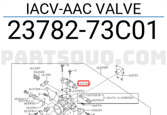 Nissan 2378273C01 IACV-AAC VALVE