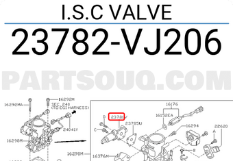 Nissan 23782VJ206 I.S.C VALVE