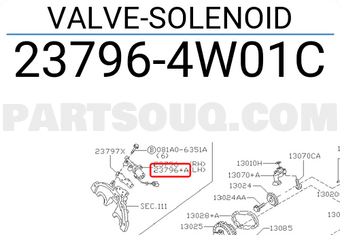 Nissan 237964W01C VALVE-SOLENOID