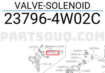 Nissan 237964W02C VALVE-SOLENOID