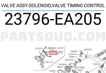 Nissan 23796EA205 VALVE ASSY-SOLENOID,VALVE TIMING CONTROL